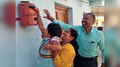 ಅಂಚೆ ಮೂಲಕ ಹೊಸ ವರ್ಷ ಶುಭಾಶಯ ಪತ್ರ ಕಳಿಸಿದ ಚಿಣ್ಣರು