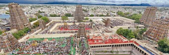 Madurai_meenatchi_amman_sundareswarar_temple_aerial_view
