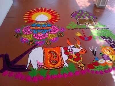 Rangoli Kolam:பொங்கலின்போது உங்கள் வாசலை வண்ணமயமாக்கும் கோலங்கள் இதோ!