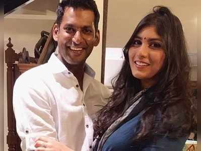 Vishal Engagement: நடிகை அனிஷா ரெட்டி, நடிகர் விஷால் நிச்சயதார்த்த புகைப்படங்கள்!!