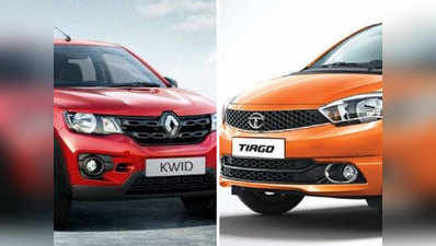 सेल की रेस में Tata Tiago ने  Renault Kwid को पीछे छोड़ा
