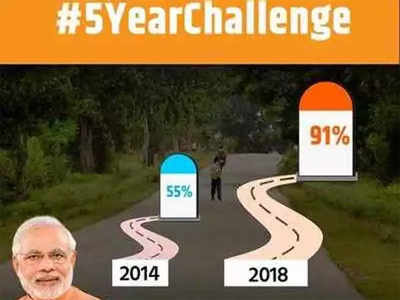 #5YearChallenge : भाजपने साधला निशाणा