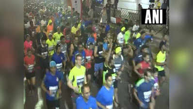 मुंबई: 42 किलोमीटर की फुल मैराथन के लिए सड़कों पर दौड़ रहे 46,414 धावक
