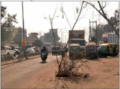 लखनऊः दो किलोमीटर की सड़क पर 15 खुले मैनहोल, झाड़ियों से ढककर बच रहे लोग