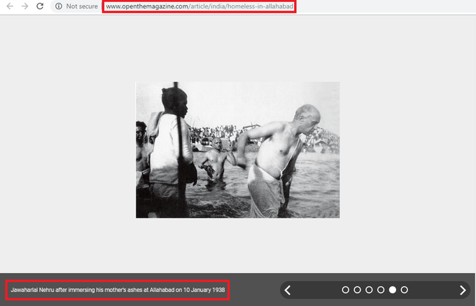 Did Jawaharlal Nehru perform Kumbh Snan in 1954?