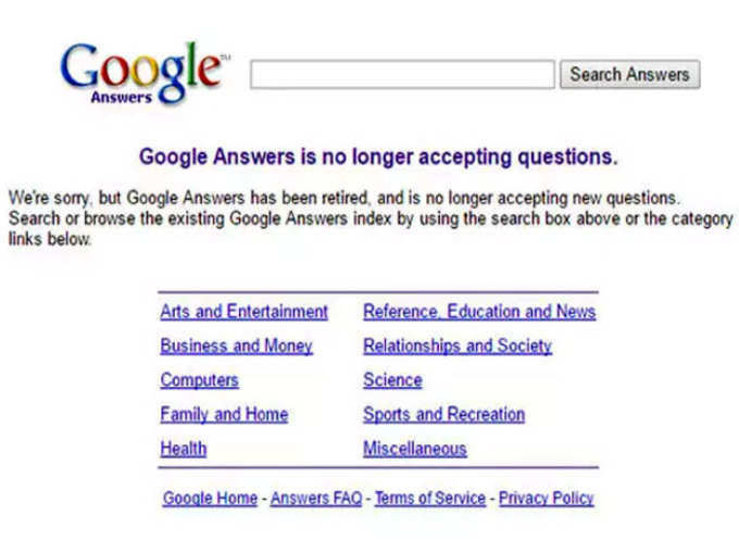 Google Answers