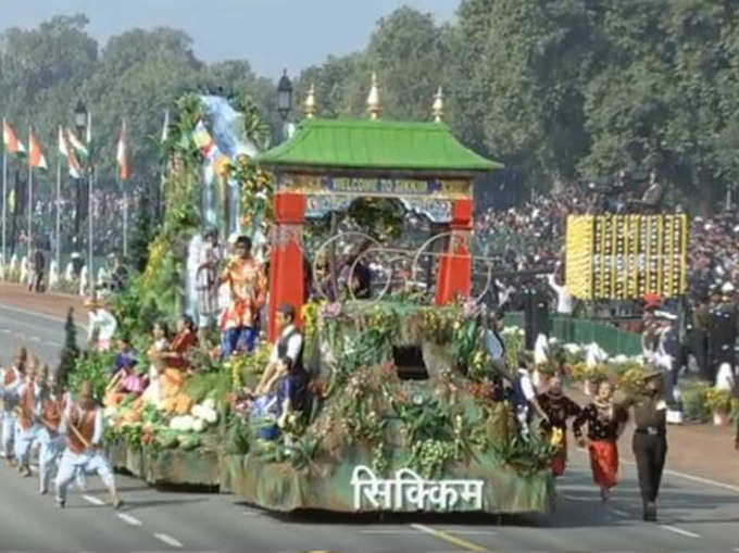 सिक्किम की झांकी में दिखी राज्य की संस्कृति