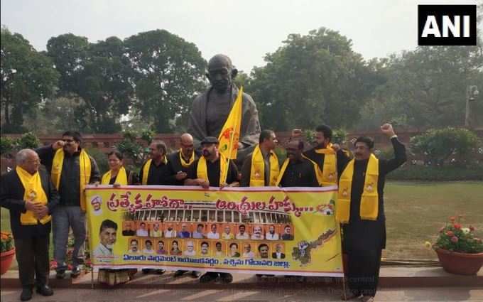 TDP protest