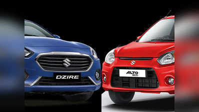 Dzire को पीछे छोड़ जनवरी में नंबर-1 बनी Alto, देखें टॉप-10 कारें