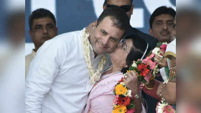 rahul gandhi: महिलेने घेतले राहुल गांधींचे चुंबन