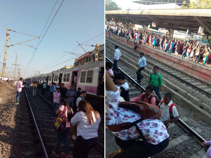 महाराष्ट्र के नालासोपारा में कुछ प्रदर्शकारियों ने ट्रेन ट्रैकों को घेर लिया है। इसकी वजह से कुछ ट्रेनों की आवाजाही प्रभावित हुई है। जीआरपी, आरपीएफ प्रदर्शनकारियों को हटाकर ट्रैक खाली करवाने में लगी है।