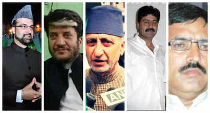 From L-R: Mirwaiz Umar Farooq, Shabir Shah, Abdul Gani Lone, Bilal Lone and Hashim Qureshi