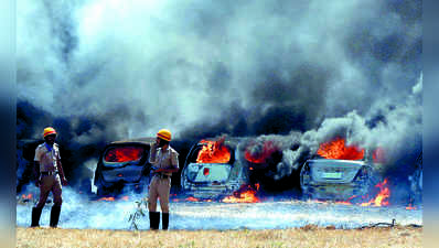 Air show in Bangalore: ಏರ್‌ ಶೋನಲ್ಲಿ  ಫೈರ್‌ ಶೋಕ