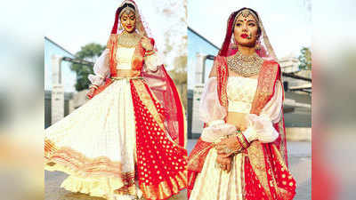 बंगाली दुल्हन के रूप में बेहद खूबसूरत नजर आईं हिना खान