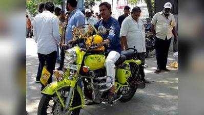 TDP Worker Bullet Yatra: ఫేస్ టు ఫేస్ -  బాబే సీఎం.. బుల్లెట్ యాత్ర చేపట్టిన సీమ వాసి