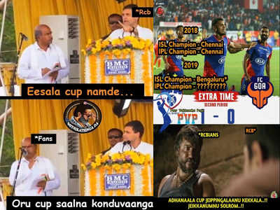 Ee Sala Cup Namde Memes:  ராகுல் : ஏ சாலா கப் நம்தே; தங்கபாலு: பப்புக்கு ஒரு கப் சால்னா..!