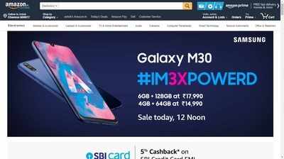 Samsung Galaxy M30: இன்று மதியம் 12 மணிக்கு ஆன்லைன் விற்பனை ஆரம்பம்!