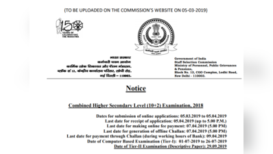 SSC CHSL Recruitment 2019: आवेदन की अंतिम तारीख करीब, ऐसे करें अप्लाई