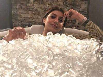 Kajal Aggarwal Sita Pics: அடிக்கிற வெயிலுக்கு வடிவேலுவின் அட்வைஸை கேட்ட காஜல் அகர்வால்