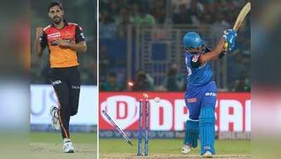 DC vs SRH IPL 2019: పృథ్వీ షా 4, 4.. గాల్లోకి ఎగిరిన ఆఫ్ స్టంప్