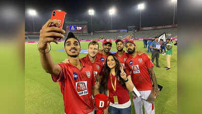 IPL 2019: राजस्थान को हराने के बाद सेल्फी और डांस का दौर, KXIP ने मनाया जमकर जश्न