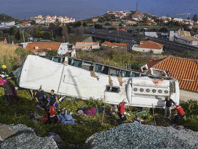 बस दुर्घटना में जर्मनी के 29 पर्यटकों की पुर्तगाल में मौत
