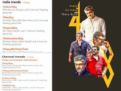 #HappyBirthdayThala: அட இஞ்சாருடா... நம்ம பயலுக தெறிக்கவிடுறாங்க போல...!