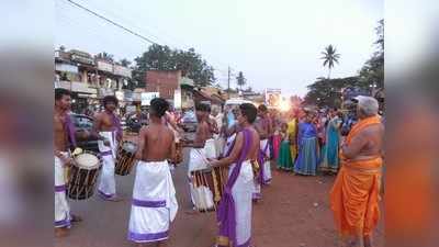 ಭಂಡಾರಕೇರಿ ಮಠಾಧೀಶರ ಪುರಪ್ರವೇಶಕ್ಕೆ ಭವ್ಯ ಸ್ವಾಗತ