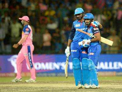 IPL 2019: दिल्ली ने राजस्थान को 5 विकेट से हराया, प्लेऑफ की दौड़ से बाहर हुए रॉयल्स