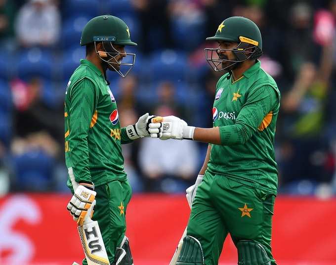 Babar Azam and Haris Sohail