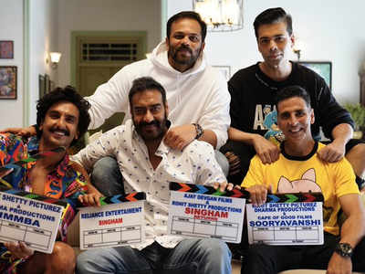 सूर्यवंशी की शूटिंग शुरू, रोहित शेट्टी संग नजर आए अजय देवगन, रणवीर और अक्षय कुमार