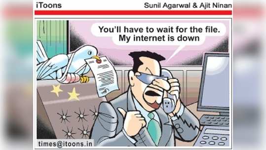 Cartoon Jokes: ఇంటర్నెట్ చాలా స్లో!