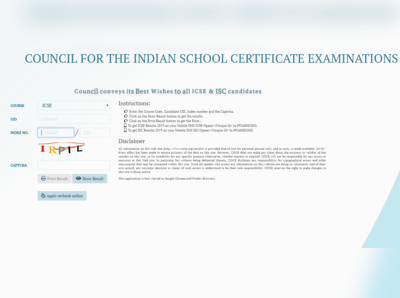 CISCE रिजल्ट 2019: जारी हुआ 10th-12th परिणाम, ऐसे देखें अपने नतीजे