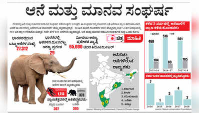 ಆನೆ ಮತ್ತು ಮಾನವ ನಡುವಿನ ಸಂಘರ್ಷ