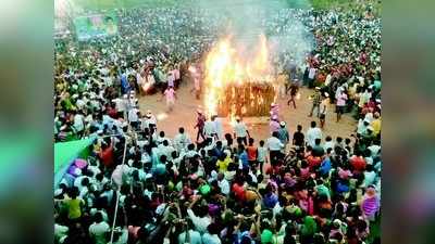 ಚಪ್ಪರಕ್ಕೆ ಅಗ್ನಿಸ್ಪರ್ಶ ಮಾಡಿ ಲಕ್ಷ್ಮೇದೇವಿ ಜಾತ್ರೆ ಸಂಪನ್ನ