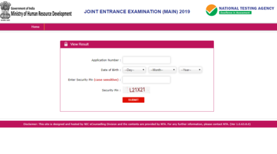 NTA JEE Main Paper 2 रिजल्ट 2019 जारी, इस डायरेक्ट लिंक से देखें अपने स्कोर