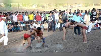 नेप्तीत रंगला कुस्त्यांचा थरार