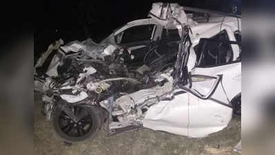 देवरिया: खड़े ट्रक में जा घुसी ब्रेजा गाड़ी, 6 की मौत, एक घायल