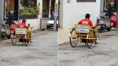 Zomato: కాళ్లు లేకపోతేనేం, కష్టపడే కసి ఉంది.. డెలివరీ బాయ్‌కి జనం జేజేలు