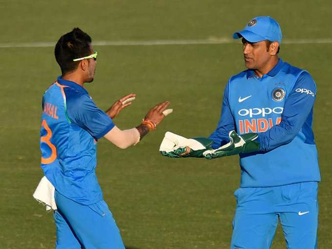 MS Dhoni - Chahal