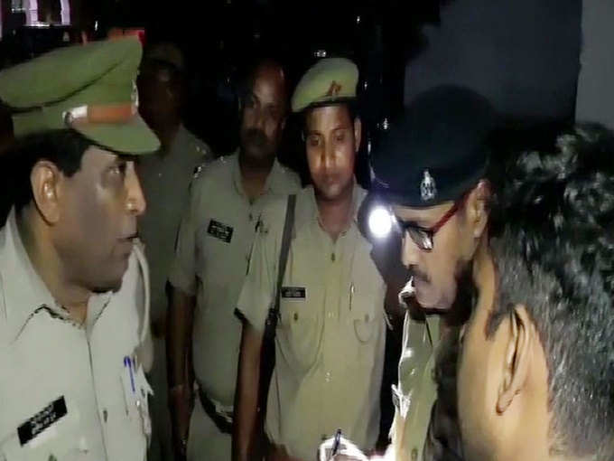 घटना स्थल पर मौजूद पुलिस