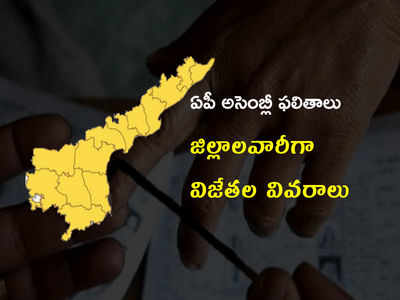 AP Assembly Winners 2019 List: ఏపీ అసెంబ్లీ ఫలితాలు.. జిల్లాలవారీగా విజేతల వివరాలు