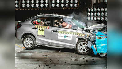 मेड-इन-इंडिया Honda Amaze को Global NCAP क्रैश टेस्ट में मिले 4 स्टार