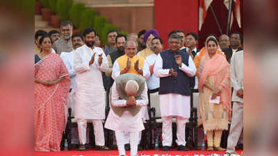नरेंद्र मोदी ने दूसरी बार ली प्रधानमंत्री पद की शपथ, राजनाथ, शाह, गडकरी समेत 24 कैबिनेट मंत्री बने
