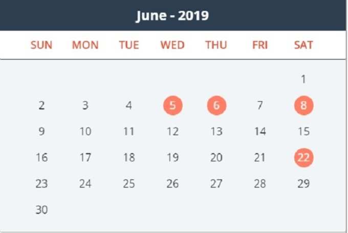 june holidays