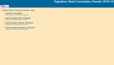 RBSE 10th रिजल्ट 2019 घोषित, इस डायरेक्ट लिंक से देखें