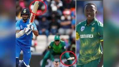 Kagiso Rabada దెబ్బకి విరిగిన శిఖర్ ధావన్ బ్యాట్