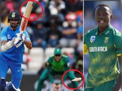 Kagiso Rabada దెబ్బకి విరిగిన శిఖర్ ధావన్ బ్యాట్