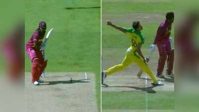 Starc No Ball: படு மோசமான ‘நோ-பால்’... . பார்க்காத அம்பயர்... பச்சபுள்ள மாதிரி அவுட்டான கெயில்!