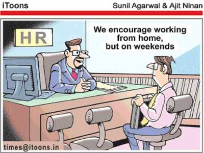 Cartoon Jokes: వీకెండ్స్ వర్క్ ఫ్రమ్ హోమ్‌!